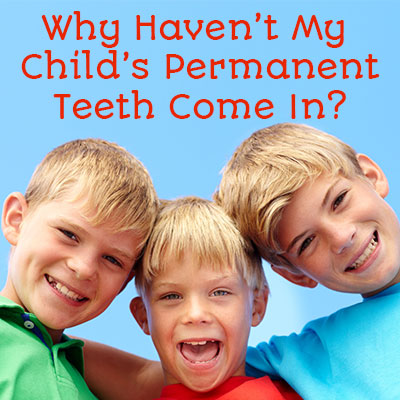 Arlington dentist, Dr. Hawkins at Crown Dentistry shares medical reasons that your child’s permanent teeth may take longer to come in than other kids their age.