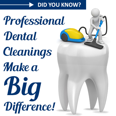 Did you know professional dental cleanings make a big difference?