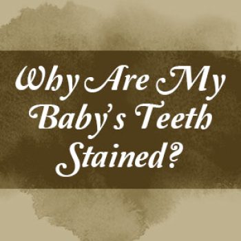 Arlington dentist, Dr. Hawkins at Crown Dentistry, discusses discoloration of kids’ teeth, potential causes, and possible treatments.